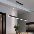 Lustre linéaire barre noire Équateur