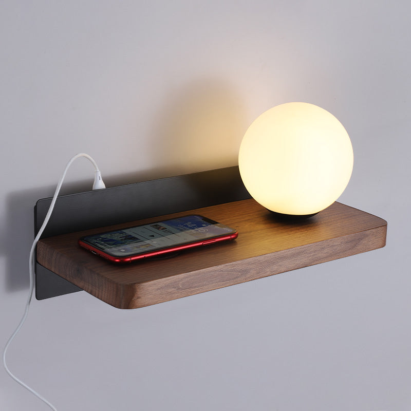 Applique murale tablette et globe sans fil rechargeable Console