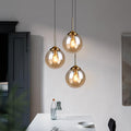 Lustre bulles de verre métallisé en cascade Mirage