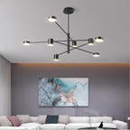 Plafonnier bras noirs à têtes rondes Sémaphore