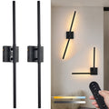Applique murale tige noire sans fil rechargeable Chevron