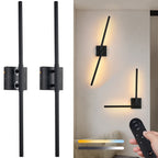 Applique murale tige noire sans fil rechargeable Chevron