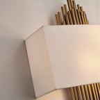 Applique murale abat-jour blanc sur tiges en bois Orgue – vue 3