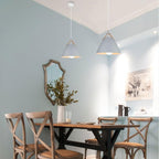 Suspension cloche en bois noir sur câble fin Timbre – vue 2