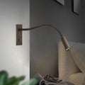 Applique murale orientable brune col flexible Avocette