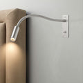 Applique murale orientable argentée col flexible Courlis