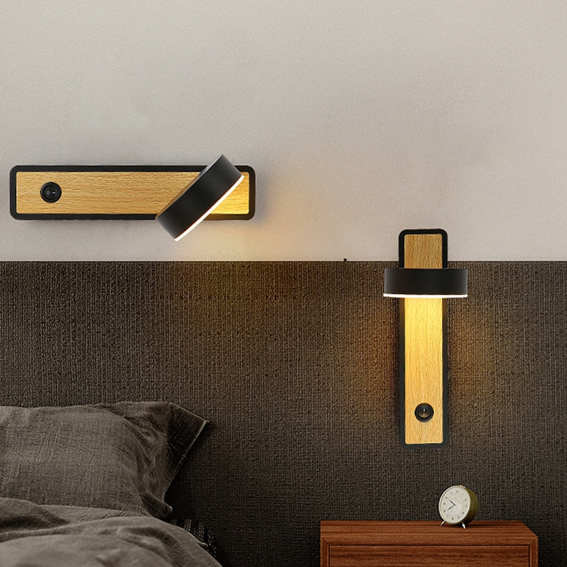 Applique murale lame en bois et tête blanche Lisière – vue 4