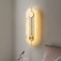 Applique murale ovale en albâtre ligne dorée Amulette