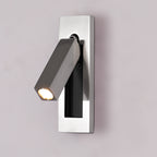 Applique murale orientable argentée spot carré gris Aileron