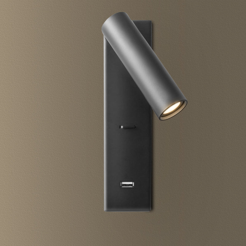 Applique murale gris anthracite spot cylindrique Cahier