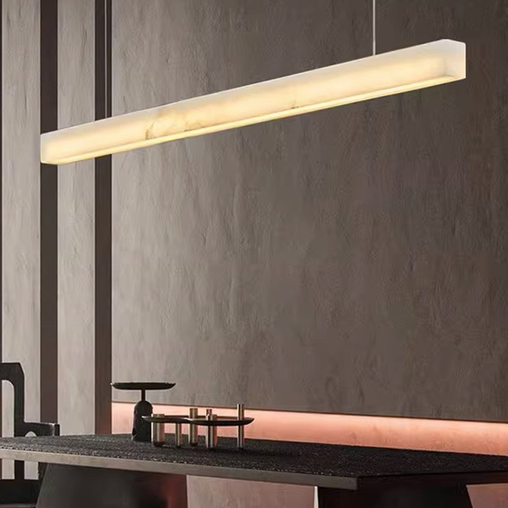 Suspension en albâtre barre linéaire Jetée