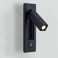 Applique murale orientable noire spot carré pivotant Charnière