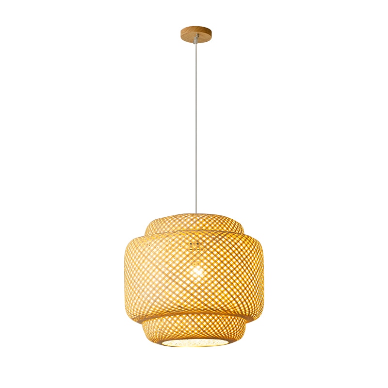 Suspension lanterne en bambou tressé Ruche – vue 4