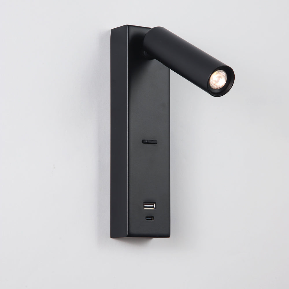 Applique murale orientable noire spot cylindrique Codex