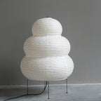 Lampadaire en papier à étages arrondis Frimas