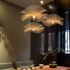 Suspension ondulée en bambou tressé Roseau – vue 2