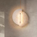 Suspension en albâtre et travertin Éclipse