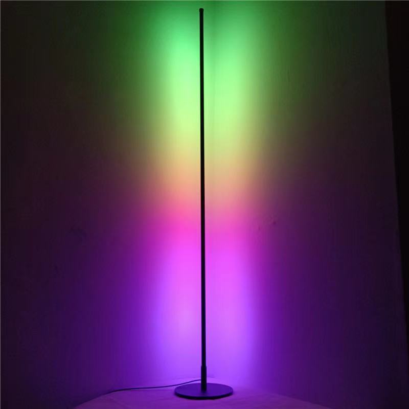 Lampadaire d'angle à barre lumineuse avec télécommande Faisceau