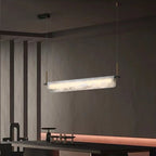 Lustre à plaques en albâtre linéaire Faîtage
