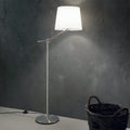 Lampadaire orientable chromé abat-jour blanc Digitale