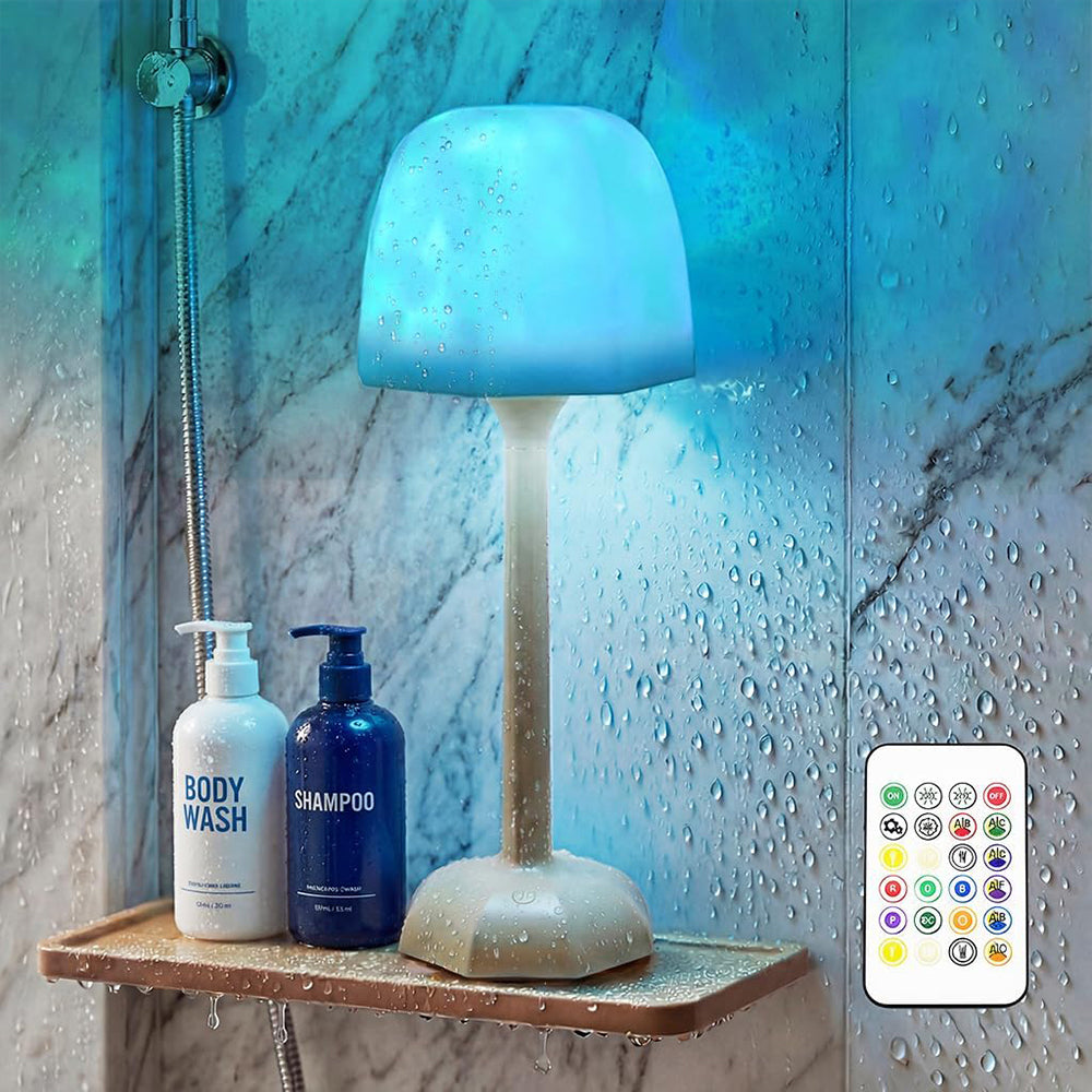 Lampe à poser projecteur sans fil rechargeable champignon Embrun