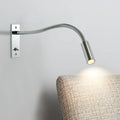 Applique murale orientable argentée liseuse flexible Brindille