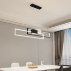 Lustre rectangles lumineux imbriqués Travée