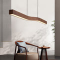 Lustre linéaire ondulé en métal aspect bois flotté Rivage