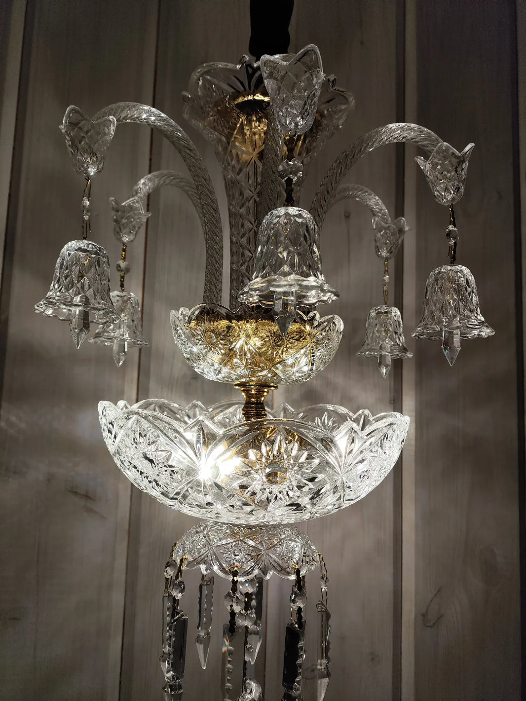 Lustre d'apparat en cristal K9 à abat-jour Pendeloque – vue 8