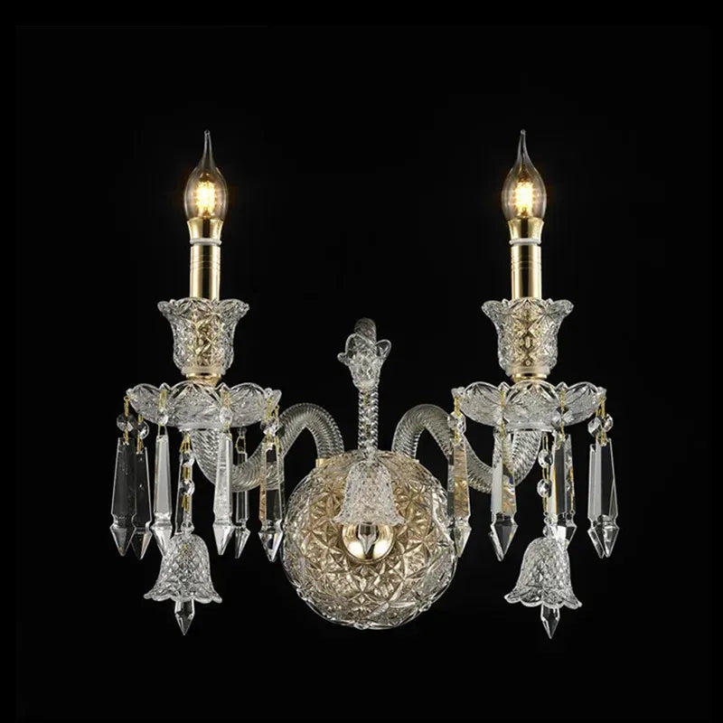 Lustre d'apparat en cristal K9 à abat-jour Pendeloque – vue 15