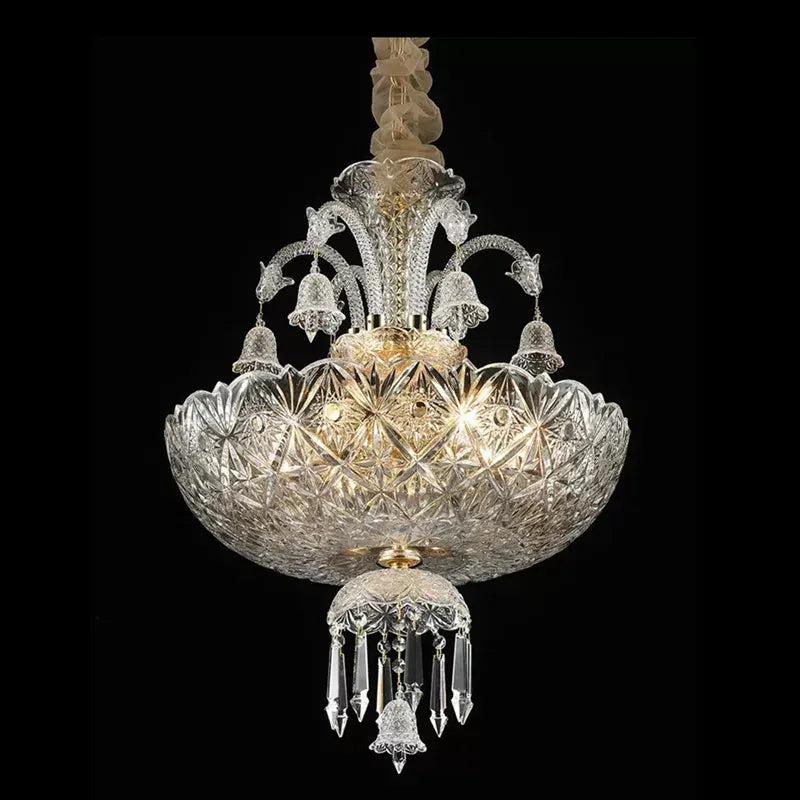 Lustre d'apparat en cristal K9 à abat-jour Pendeloque – vue 21
