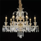 Lustre d'apparat en cristal K9 à abat-jour Pendeloque – vue 2