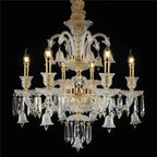 Lustre d'apparat en cristal K9 à abat-jour Pendeloque – vue 4