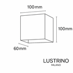 Applique d'extérieur cube en aluminium noir Pavé – vue 4