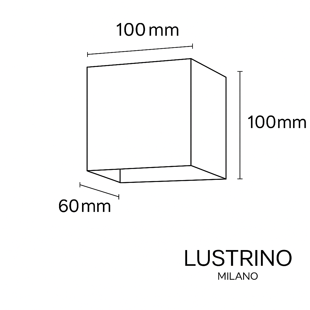Applique d'extérieur cube en aluminium noir Pavé – vue 4