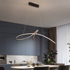 Suspension LED noire en forme de A cursif Monogramme – vue 3
