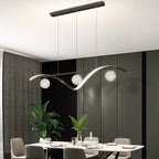 Lustre ondulé doré à variateur Oriflamme – vue 4