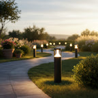 Borne d'extérieur LED en aluminium anthracite IP65 Solara