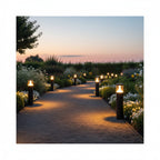 Borne d'extérieur LED en aluminium anthracite IP65 Solara – vue 10