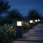 Borne d'extérieur LED en métal anthracite à relier en série Cantera – vue 11