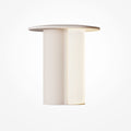 Lampe à poser cylindre en aluminium beige Anza