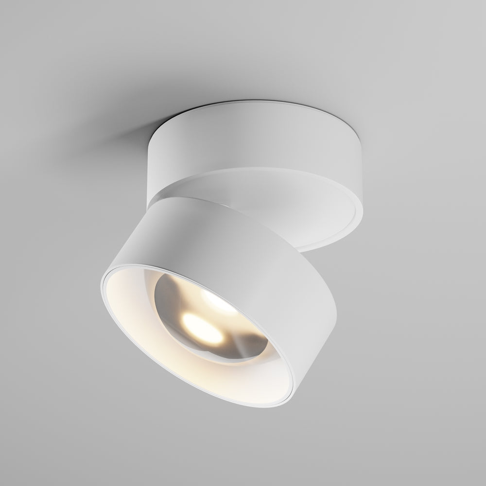 Spot orientable en aluminium blanc Cielo