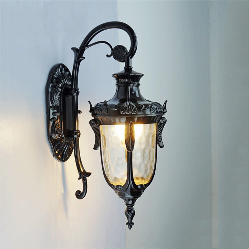 Lanterne d'extérieur murale classique en aluminium Manoir