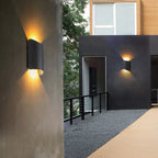 Applique d'extérieur en aluminium gris anthracite Oriel