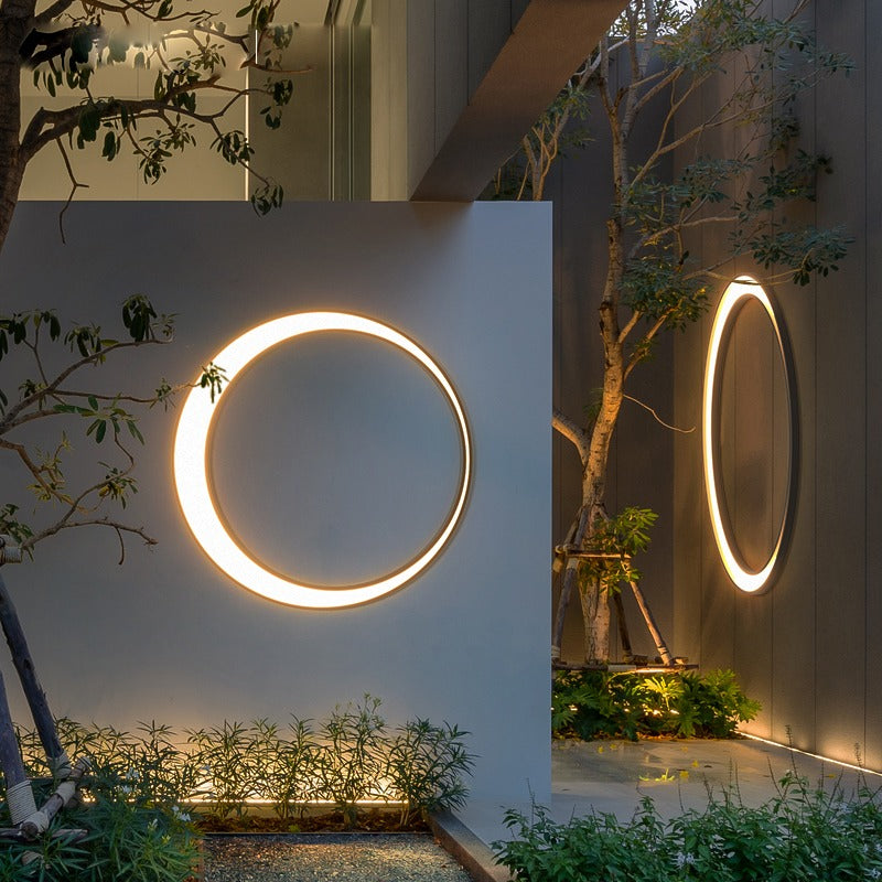 Applique d'extérieur cercle noir et blanc Oculus – vue 7