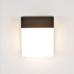 Applique d'extérieur rectangulaire blanche à détecteur Portier – vue 3