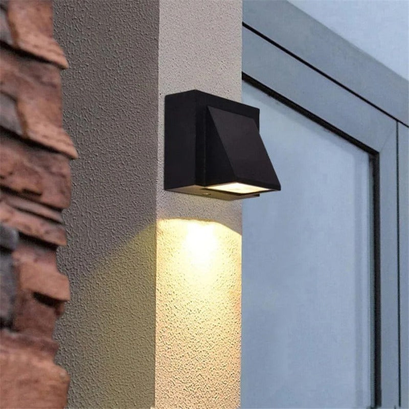 Applique d'extérieur petit bloc en aluminium noir Muret – vue 2
