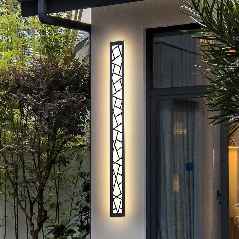 Applique d'extérieur colonne ajourée en aluminium Mantille – vue 3
