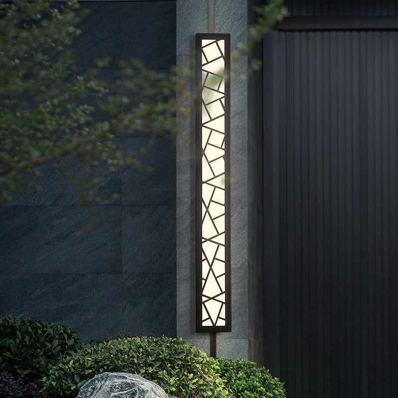 Applique d'extérieur colonne ajourée en aluminium Mantille – vue 4