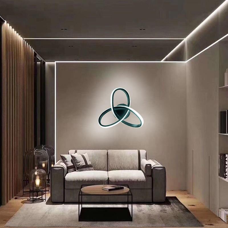 Plafonnier ruban lumineux replié en acrylique noir Virevolte – vue 3